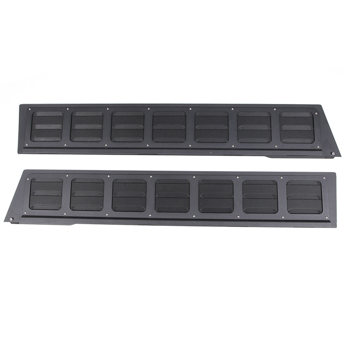 Black Aluminium Alloy Door Window Air Vents Screen For Toyota FJ Cruiser 2007-21 7