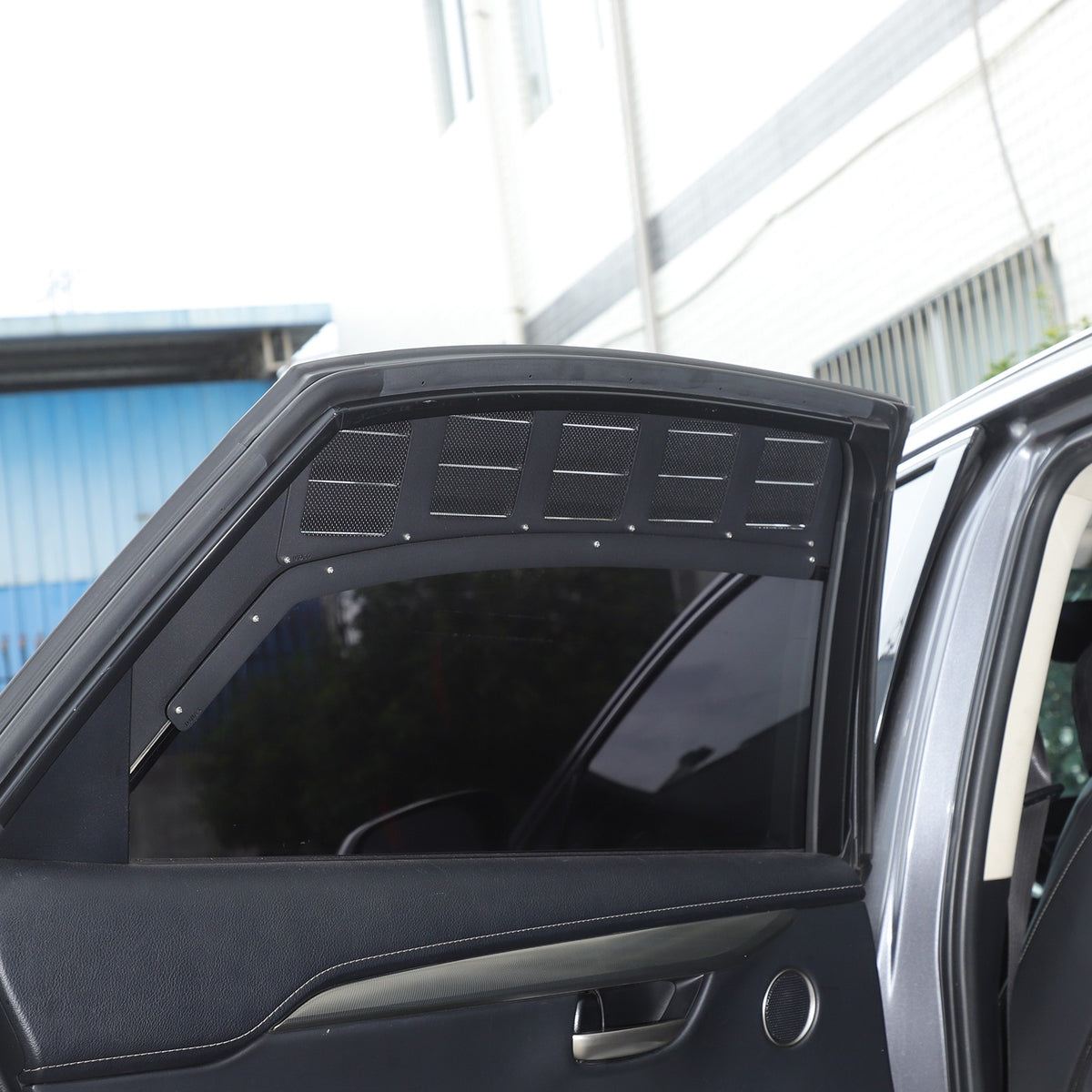 Aluminum Rear Door Window Louver Air Vent Panel Trim Cover For Lexus NX 2015+ 9
