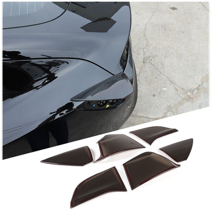 Smoked Headlight & Taillight Cover Trim For Tesla Model 3 2017-22 Model Y 21-24 24