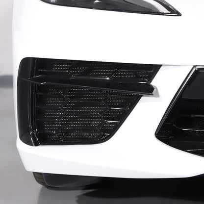 Front Grill Guard Side Vent Intake Mesh Grille Insert For Corvette C8 2020-26 13