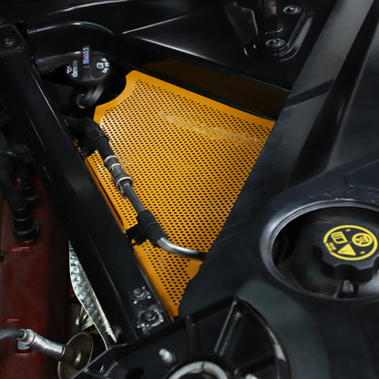 Yellow Steel Engine Hood Compartment Panel Trim Cover For Corvette C8 Z06 20-26 9