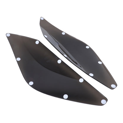 Transparent Gray Smoked Black Front Headlight Cover Trim For Corvette C7 2014-19 3
