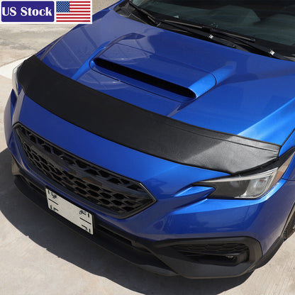 PU Leather Hood Sands Stone Guard Protective Cover For Subaru WRX VB 2022-2024 1