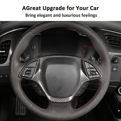 Real Dry Carbon Fiber Interior Center Full Trim Set Kit For Corvette C7 2014-19 29