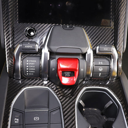Dry Carbon Fiber Sport Mode Switch Frame Trim Cover For Lamborghini URUS 2018-23 3