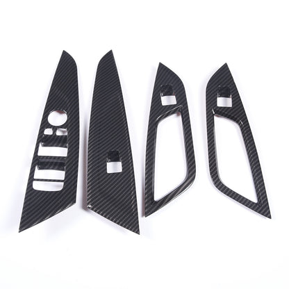 Window Lift Switch Trim Frame For BMW 4 Series 2021-2022 Carbon Fiber Style US 3