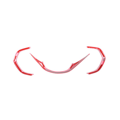 Sports Red ABS Interior Decoration Cover Trim Kit For Corvette C7 2014-19 - Styles 1-5 49