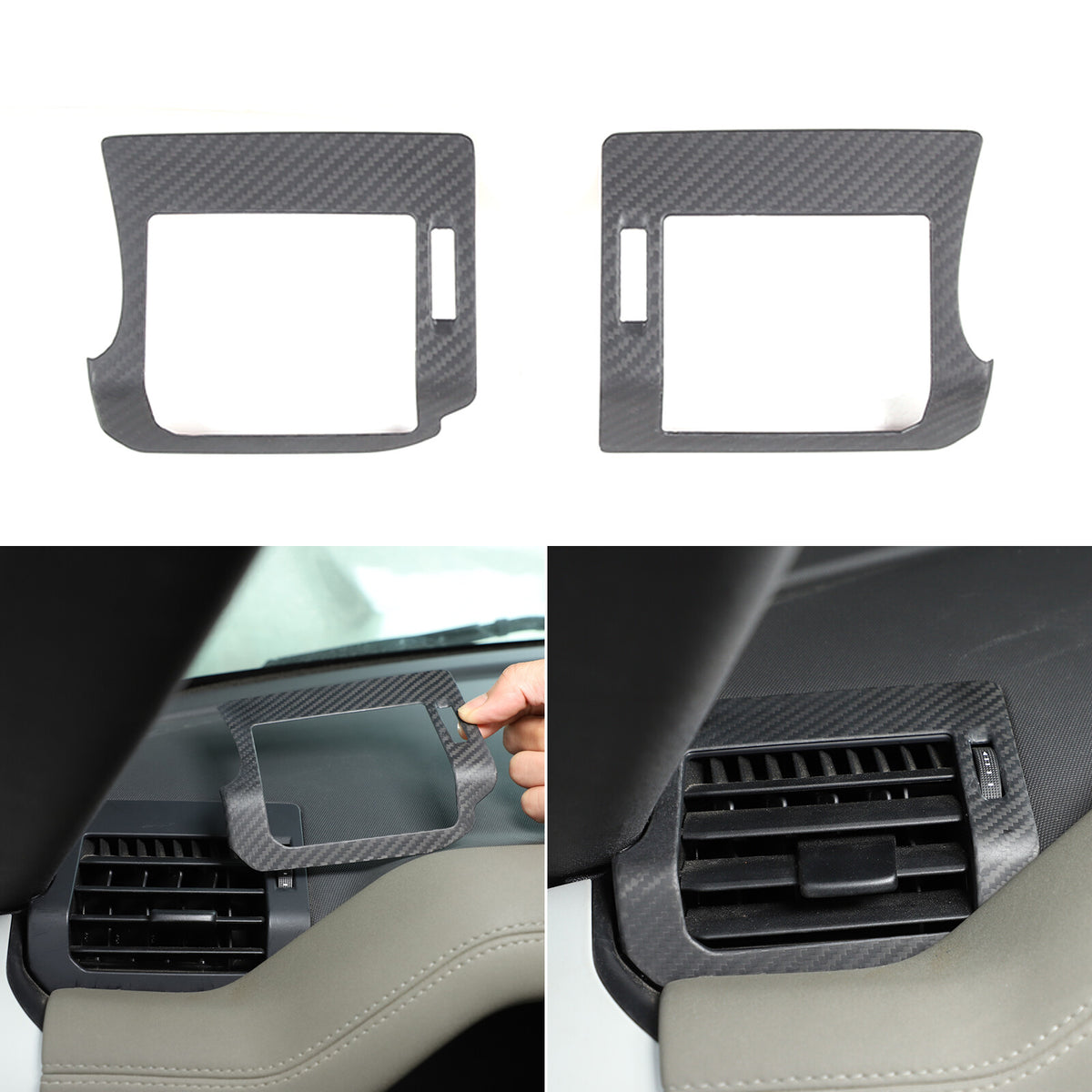 Matte Carbon Fiber Side Air Vent Outlet Panel Cover For LR Defender 2020-2024 1