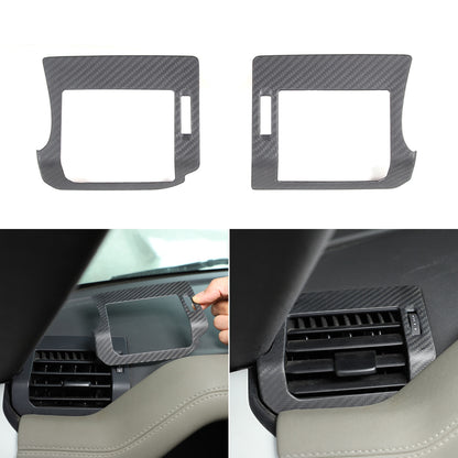 Matte Carbon Fiber Side Air Vent Outlet Panel Cover For LR Defender 2020-2024 1