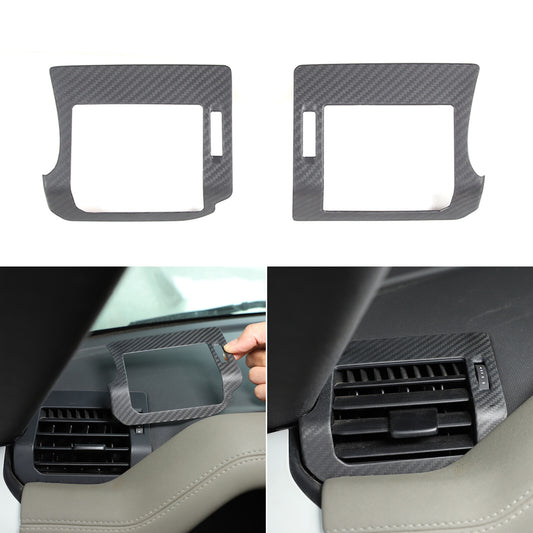 Matte Carbon Fiber Side Air Vent Outlet Panel Cover For LR Defender 2020-2024 1