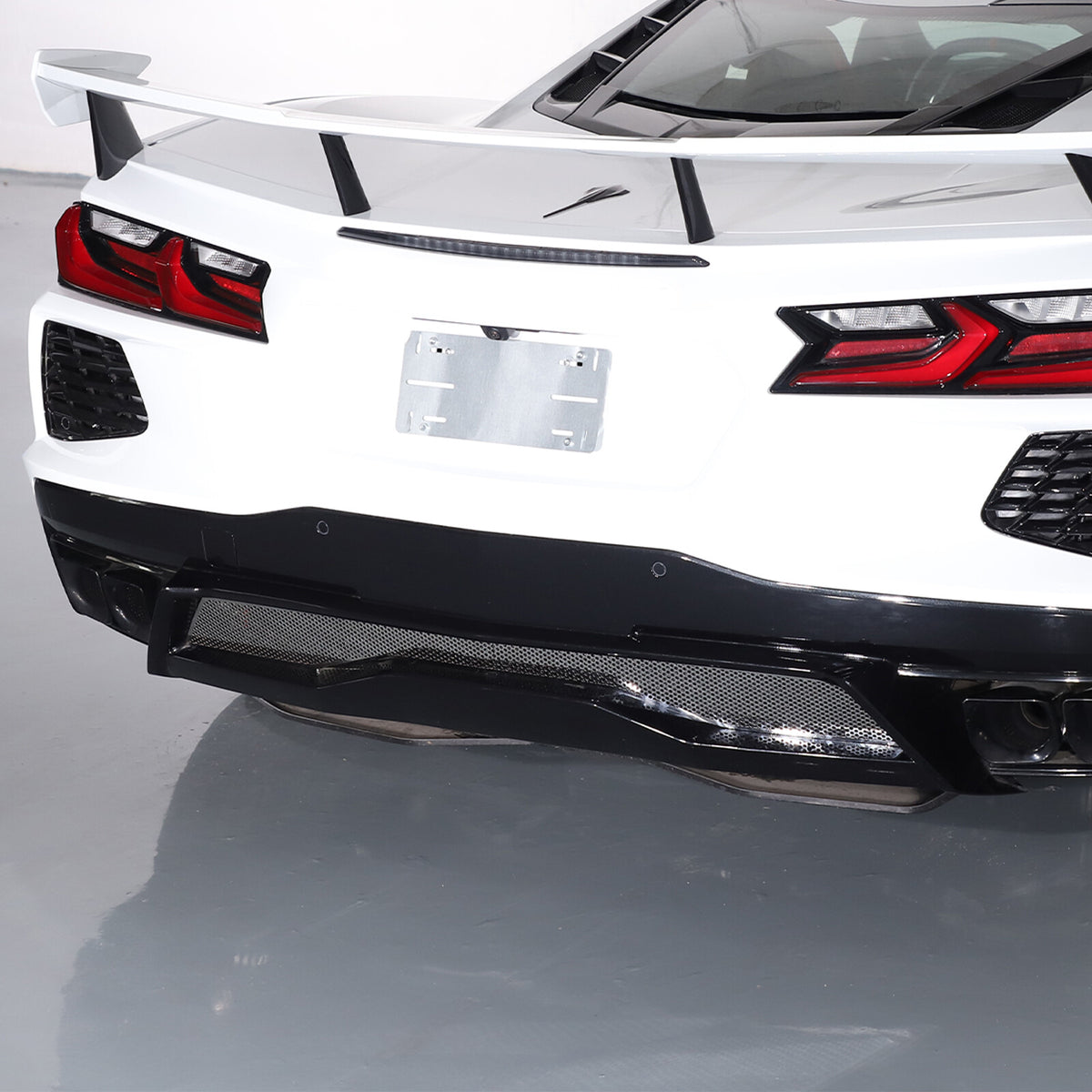 Stainless Steel Silver Rear Bumper Air Vent Cover Trim For Corvette C8 20-25 US 4