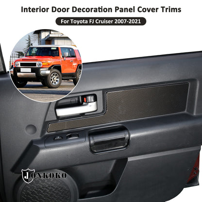 ABS Inner Door Trim Panel Strip Cover Decorate For Toyota FJ Cruiser 2007-2021 4