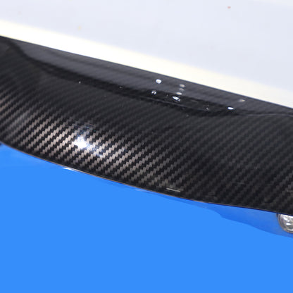 ABS Carbon fiber Tailgate Trunk Handle Cover Trim For FIAT 500 2011-23 8