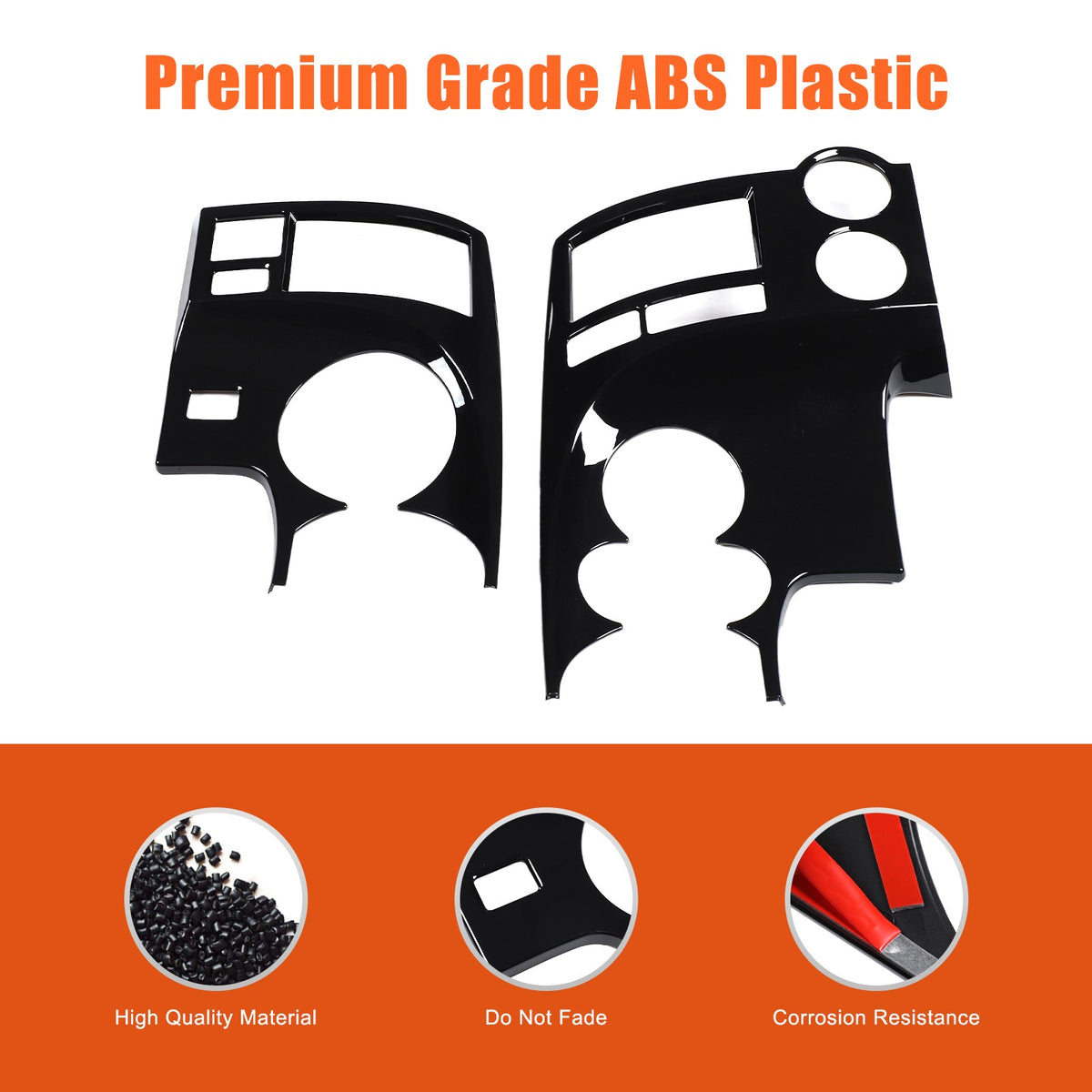 Glossy Piano Black ABS Instrument Panel Trim Cover For Toyota Tundra 2007-13 US 6
