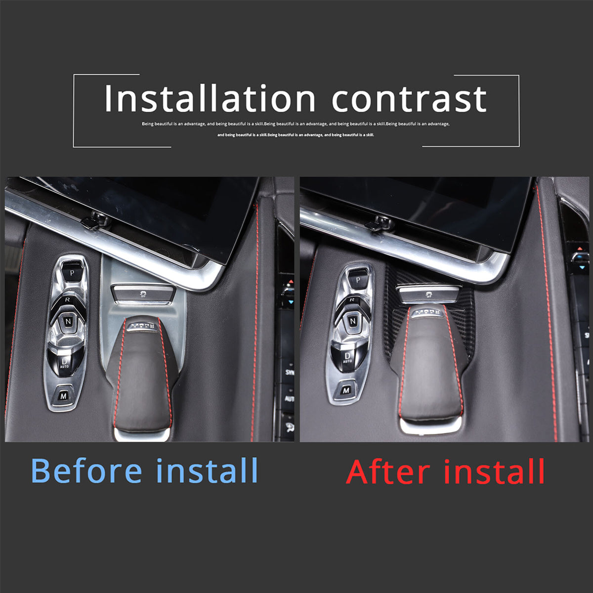 Carbon Fiber ABS Interior Full Decor Cover Trim Kit For Corvette C8 2020-2025 - Styles 16-20 50