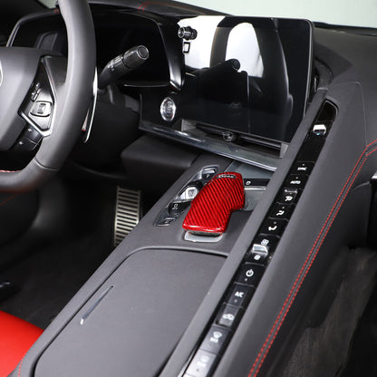 Red Real Carbon Fiber Full Interior Set Decor Trim Kit for Corvette C8 20-25 - Styles 1-5 52