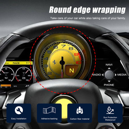 For Ferrari 458/488 11-16 Real Carbon Fiber Center Instrument Panel Trim US 16