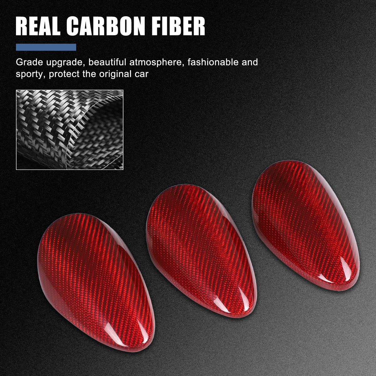 Red Real Carbon Fiber Interior Center Console Trim For Nissan Z 400Z RZ34 2023+ 102
