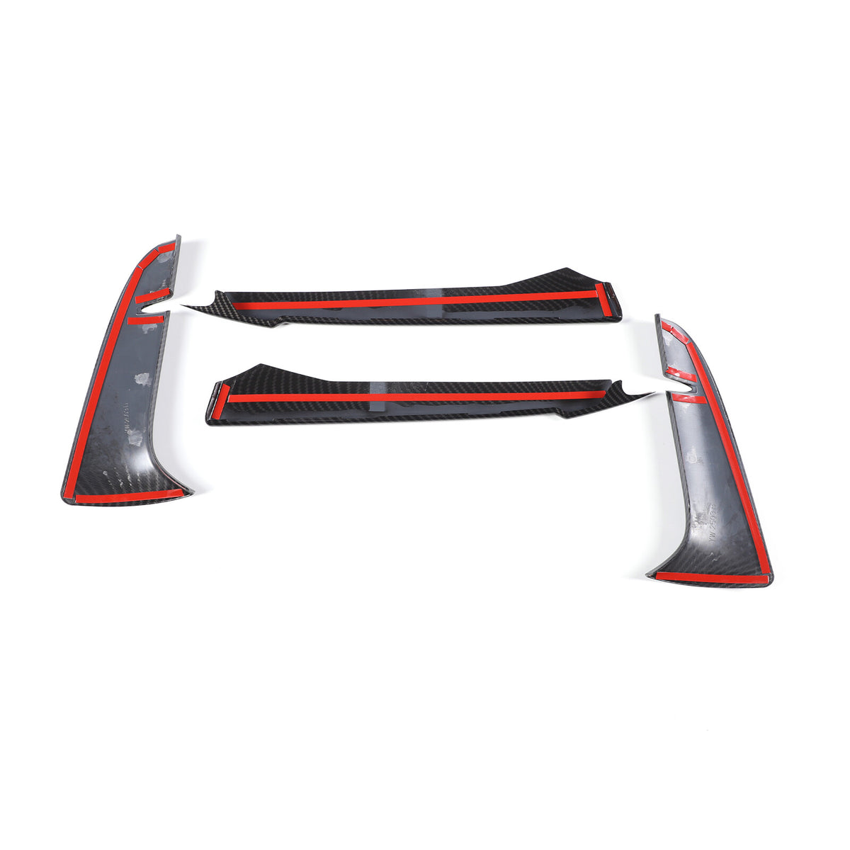 Carbon fiber Style Front Bumper Fog Light Lamp Trims for Corvette C8 2020-25 US 9