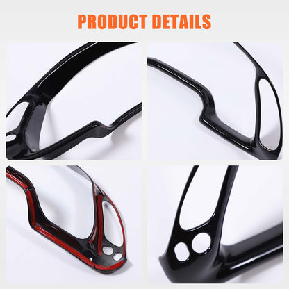 ABS Carbon Fiber Interior Dashboard Frame Trim Cover For Corvette C5 1998-2004 14