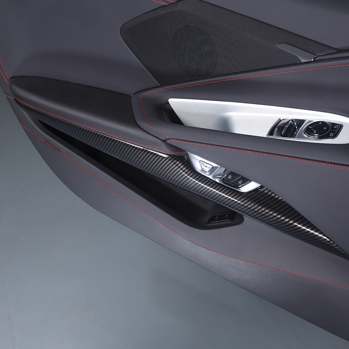 Carbon Fiber ABS Interior Full Decor Cover Trim Kit For Corvette C8 2020-2025 - Styles 41-45 40