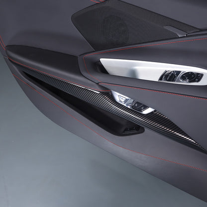 Carbon Fiber ABS Interior Full Decor Cover Trim Kit For Corvette C8 2020-2025 - Styles 41-45 40