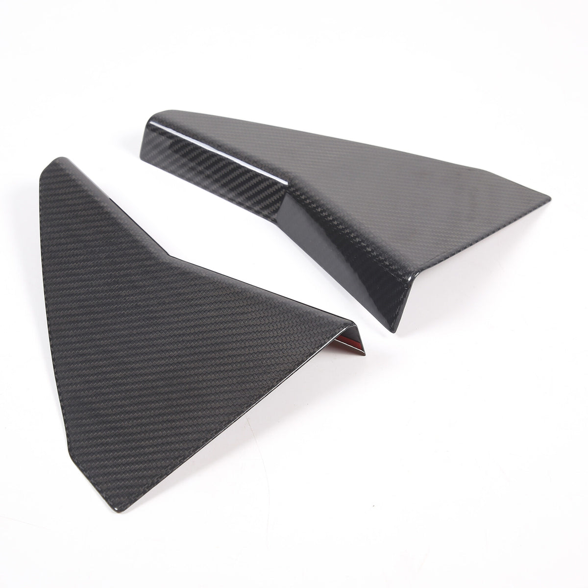 Real Carbon Fiber Rear Window Corner Cover Trim Frame For Corvette C8 20-26 US 5