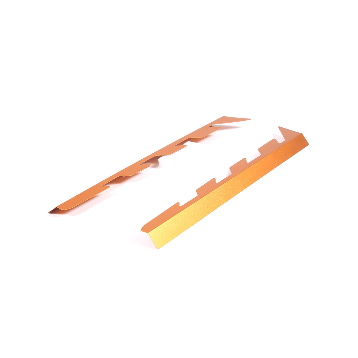 Orange Aluminum Engine Bay Engine Side Cover Plate Trim For Corvette C8 2020-26 8