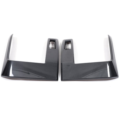 ABS Carbon Fiber Headlight Eyebrow Eyelid Cover Trim For Mitsubishi L200 2024-25 9