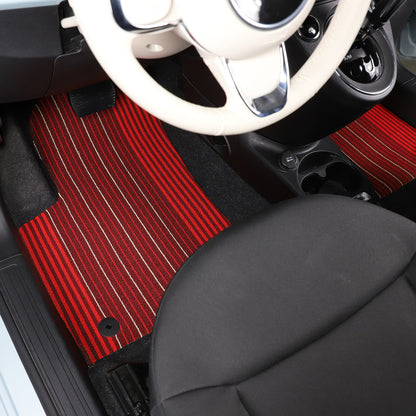 2PCS/Set Car Floor Mats Cargo Carpets Foot Pads For Fiat 500 2016-2021 8