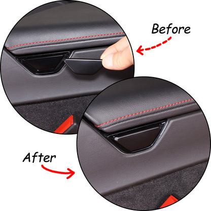 Matte Black ABS Full Interior Set Cover Trim Kit For Corvette C8 2020-25 - Styles 6-10 18
