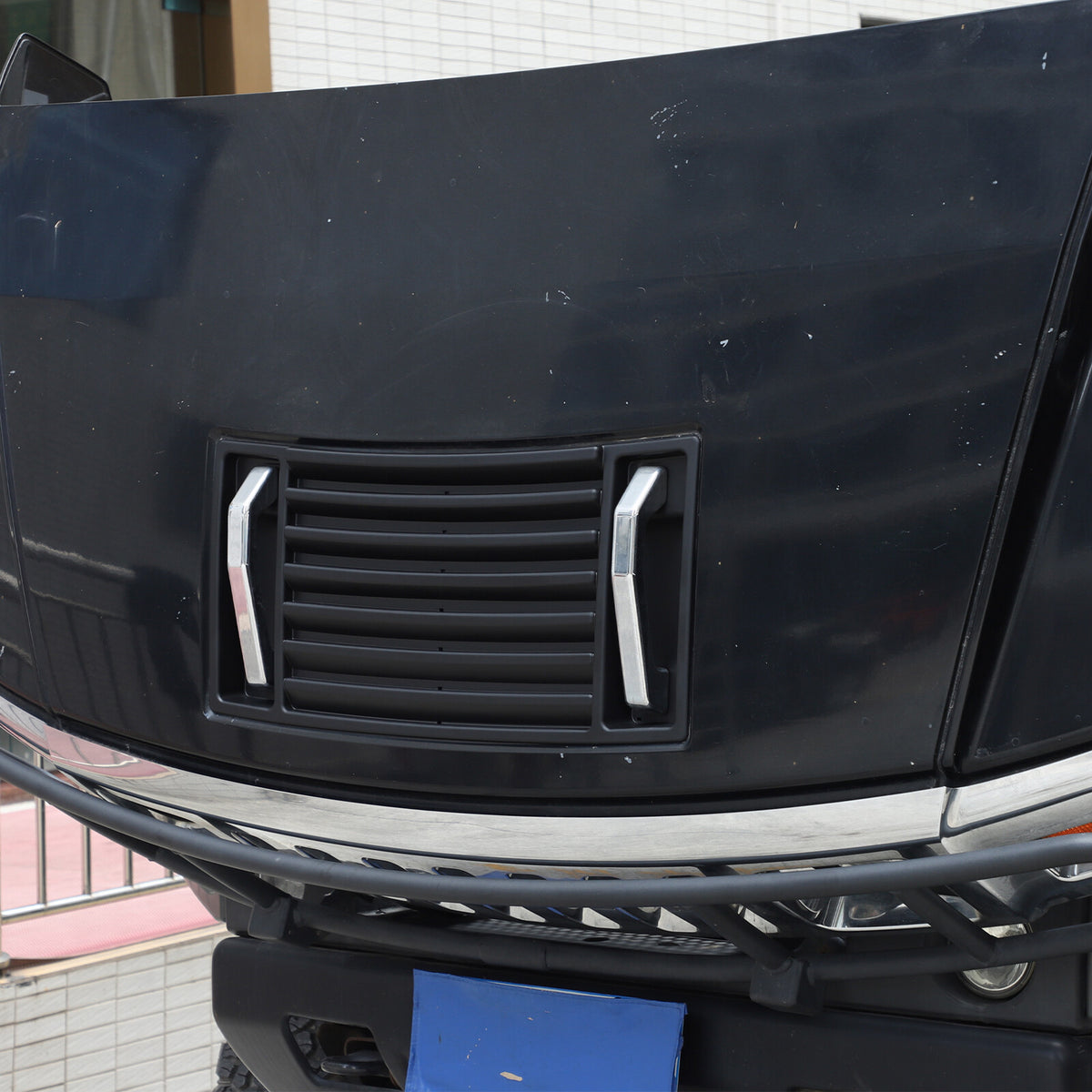 ABS Matte Black Front Hood Grille Engine Cover Trim for Hummer H2 2003-2009 US 15