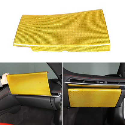 Yellow Carbon Fiber Co-pilot Storage Glove Box Trim For Corvette C8 2020-26 9