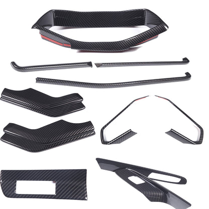Carbon Fiber Full set Center Console Frame Decor Trim Cover for Corvette C8 20+ 3
