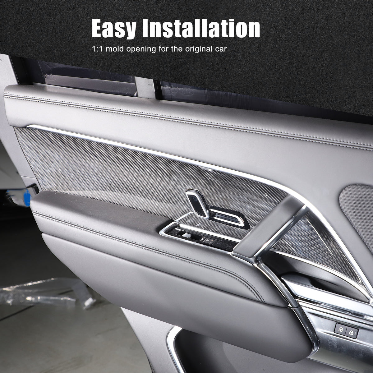 Real Carbon Fiber Interior Door Panel Cover Trim for LR Range Rover Sport 23-24 19