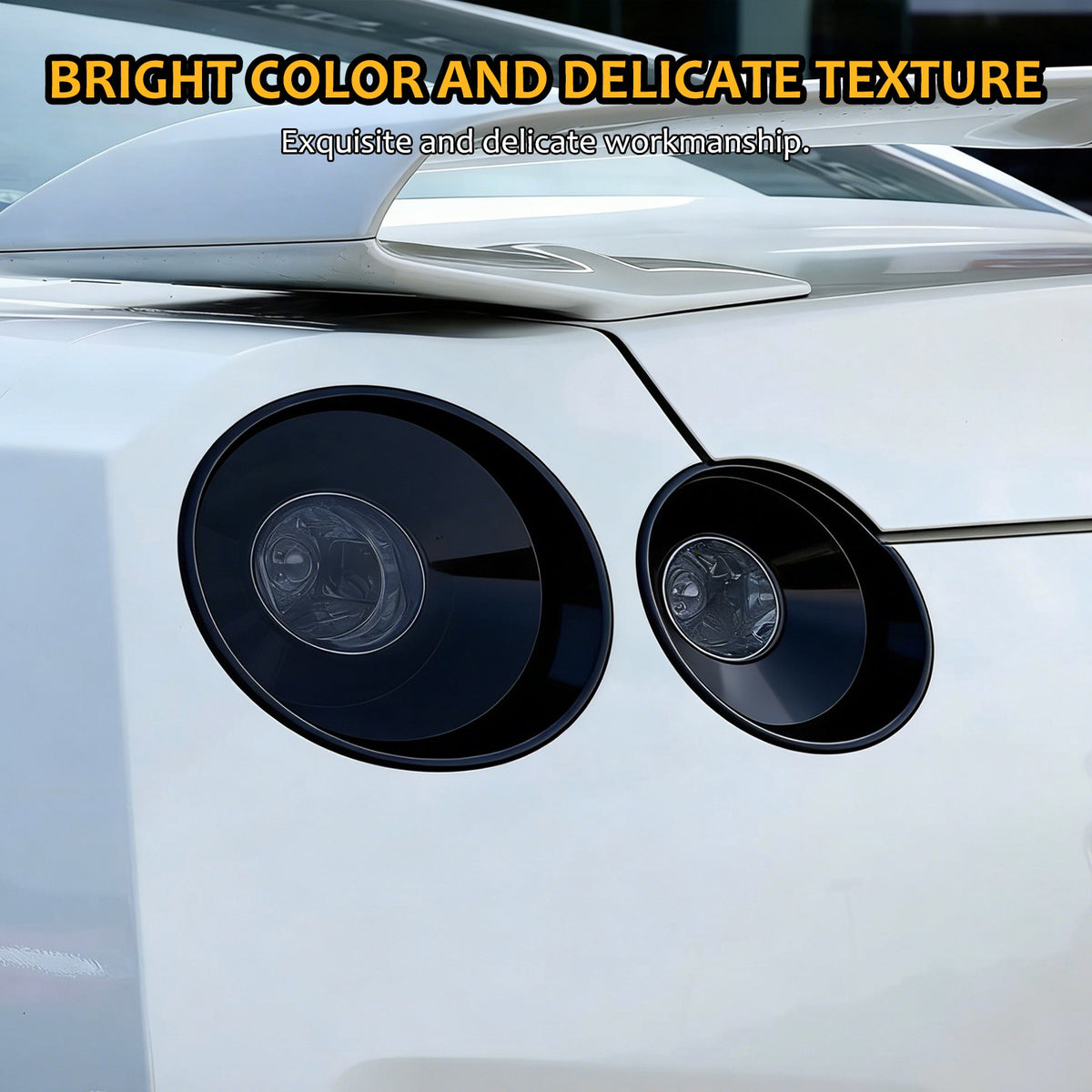 Smoked Tail Light Covers Rear Light Guards Exterior For Nissan GTR R35 08-16 20