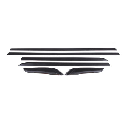 Matte Black Door Side Body Molding Trim Strips For BMW 5 Series G30 2018-22 6