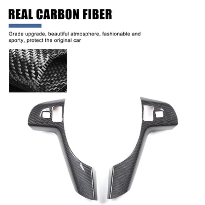Real Dry Carbon Fiber Steering Wheel Trim For Pontiac G8 2008-2009 6