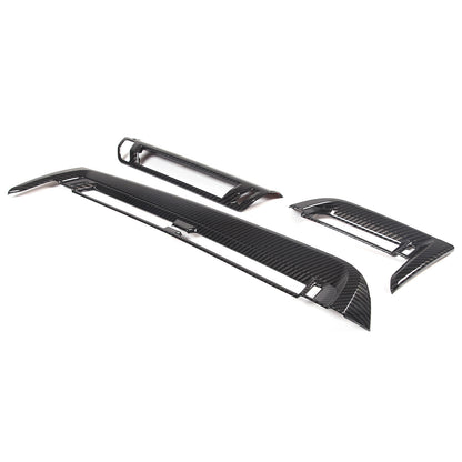 ABS Carbon fiber Center Console air outlet frame Trim For BMW X1 U11 2023-24 8