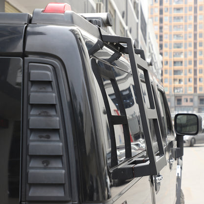 Alloy Rear Roof Climbing Ladder Rack Window Molle Panel For Hummer H2 2003-09 70