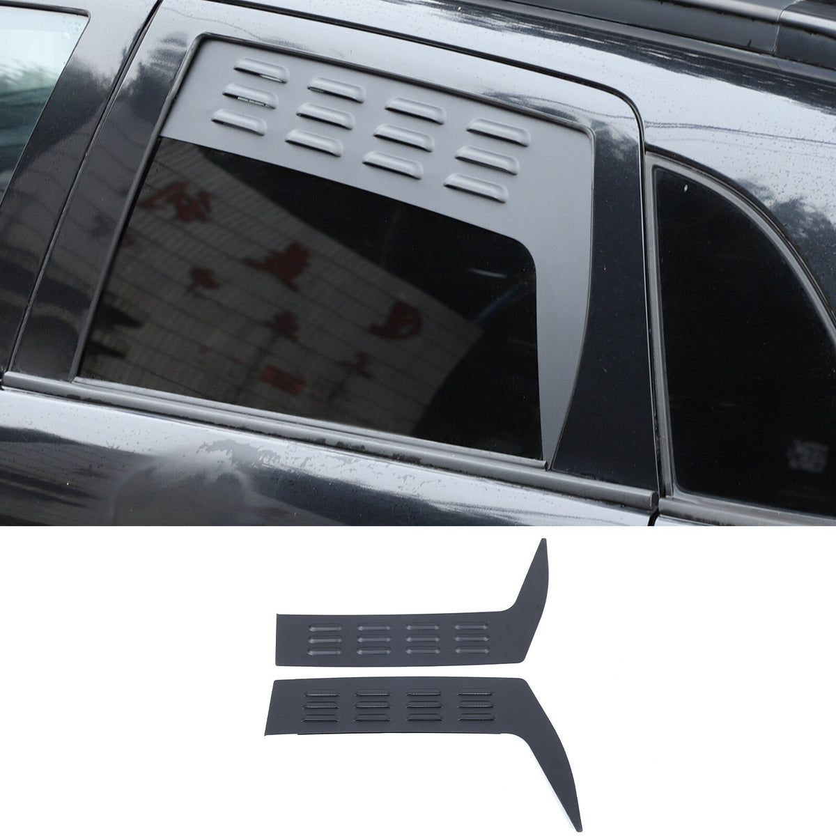 Alloy Rear Window Louver Shutter Cover Trim For Mitsubishi Outlander Sport 11-18 9