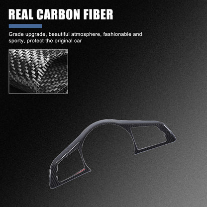 Real Carbon Fiber Steering Wheel Button Cover Trim For Nissan Z RZ34 400Z 2023+ 13