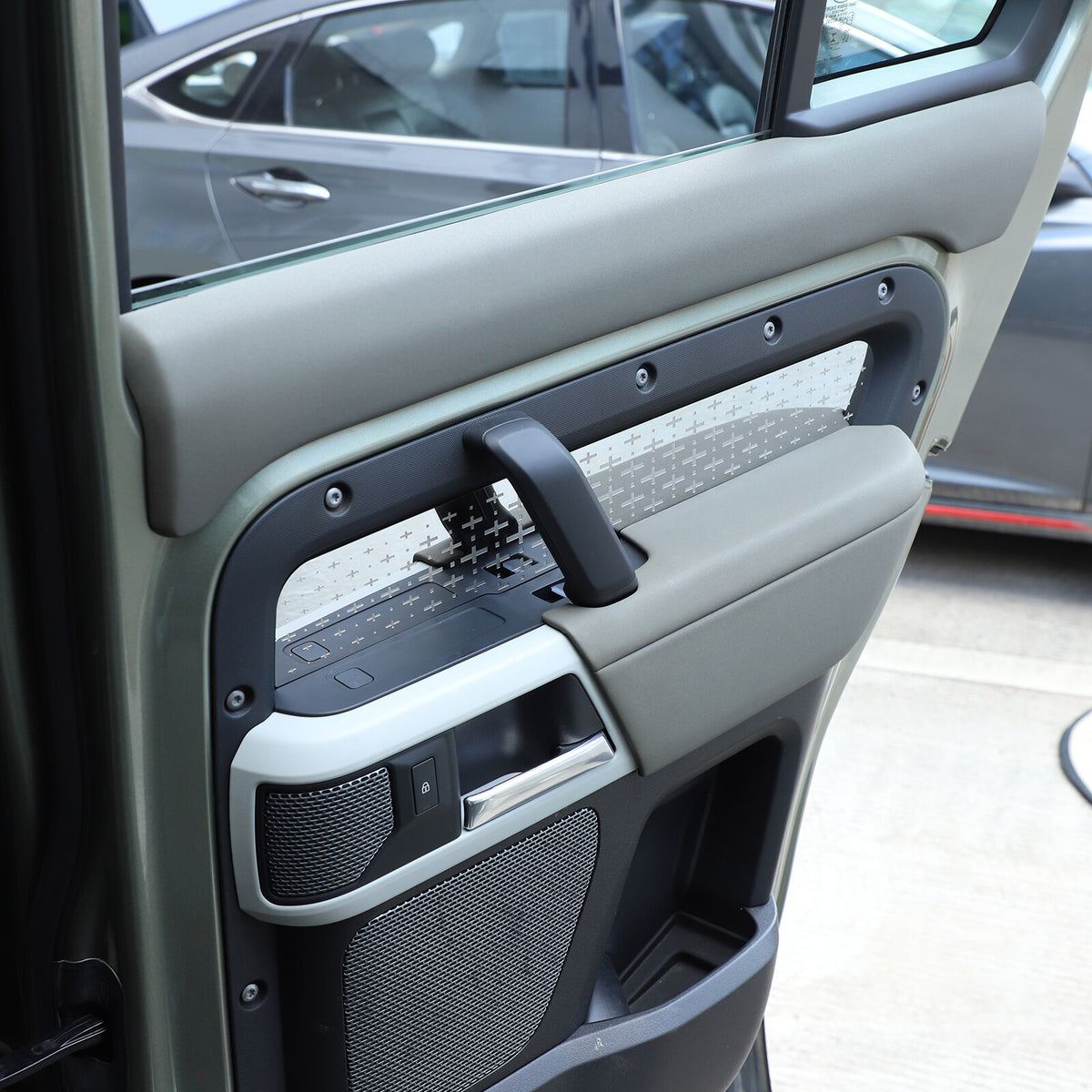 Steel Interior door Panel trim Frame For Land Rover Defender L663 110/130 20-24 14