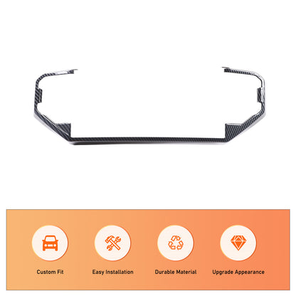 ABS Carbon Fiber Center Air Vent Panel Cover Trim For Toyota Tundra/Sequoia 23+ 9