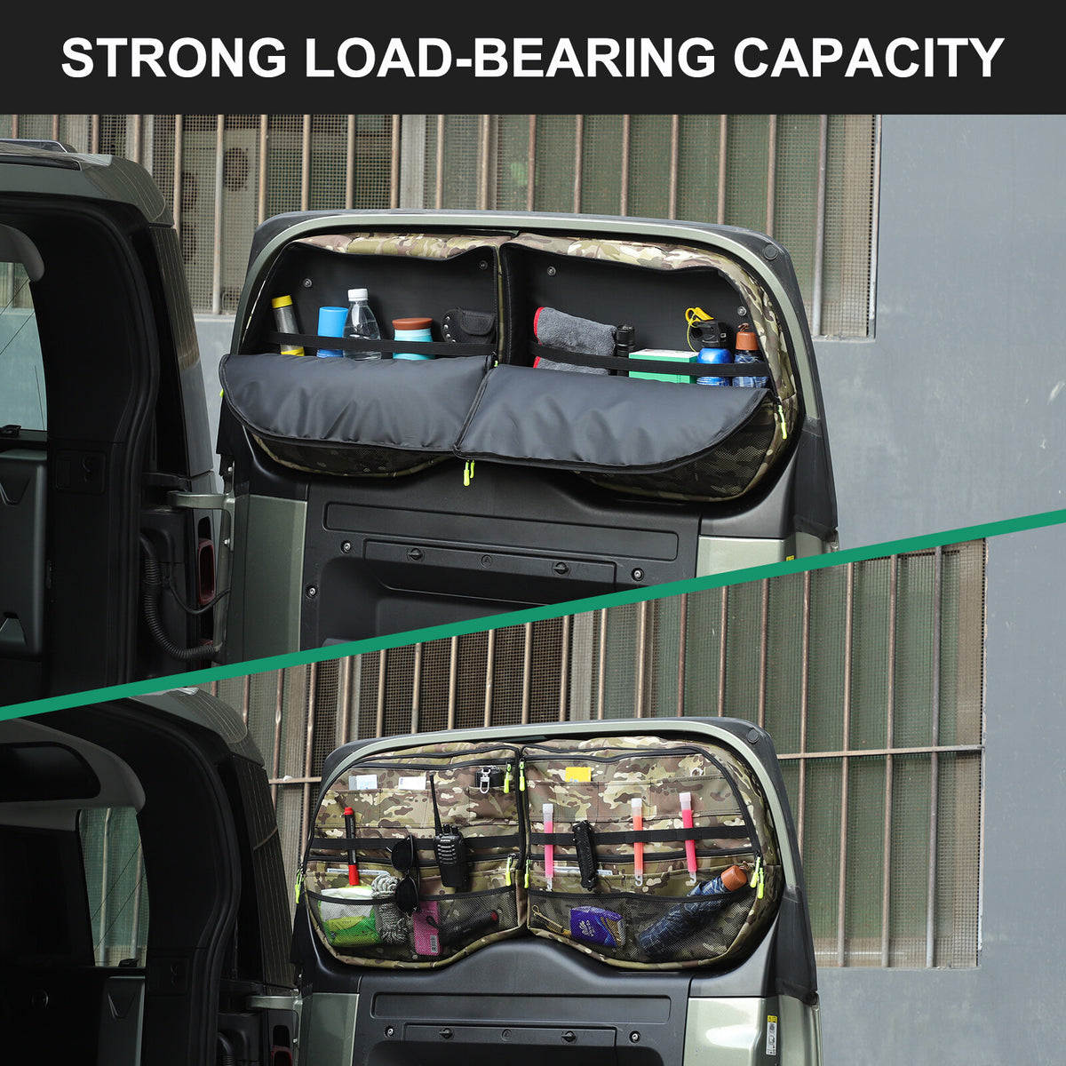 Camouflage Tailgate Trunk Window Storage Box Tray for LR Defender L663 2020+ 3