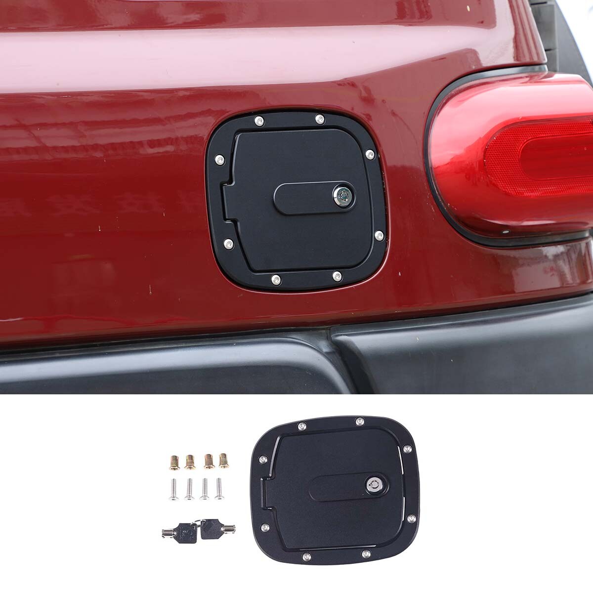 Fuel Tank Cover Gas Replacement Cover Trim Fit For Toyota FJ Cruiser 2007-2021 1