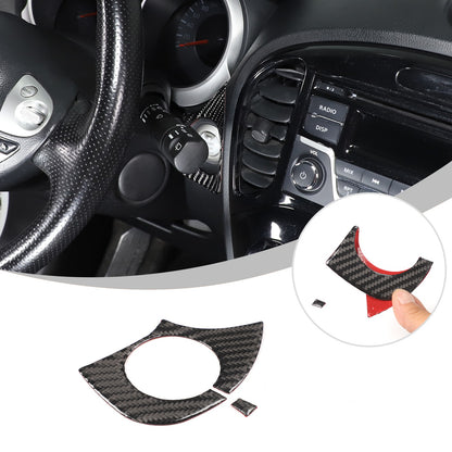 Soft Carbon Fiber Interior Center Console trim Sticker For Nissan Juke 2011-2019 230