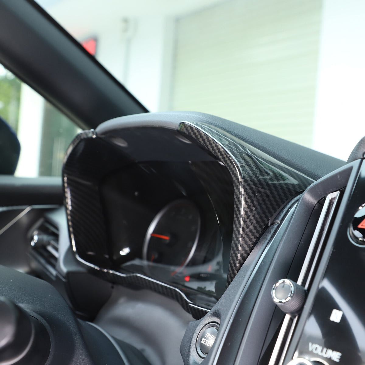 ABS Carbon fiber Dashboard Instrument Frame Trim Cover For Subaru WRX VB 2022-24 6