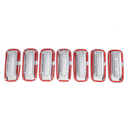 ABS Silver Front Grille Insect Screen Cover For Hummer H3 2005-2009 17