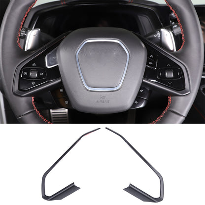 Matte Black ABS Full Interior Set Cover Trim Kit For Corvette C8 2020-25 - Styles 1-5 29